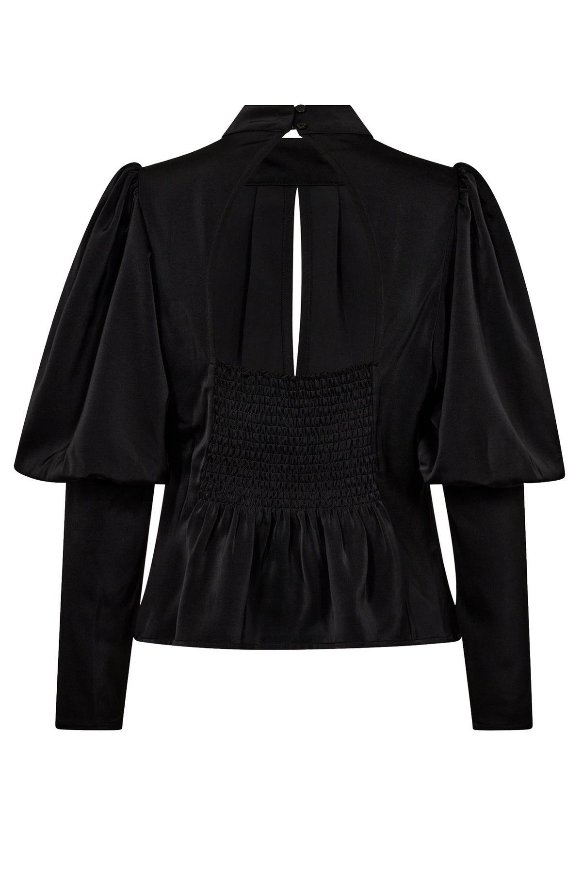 AdnaCC Open Back Blouse 96-Black - 35680