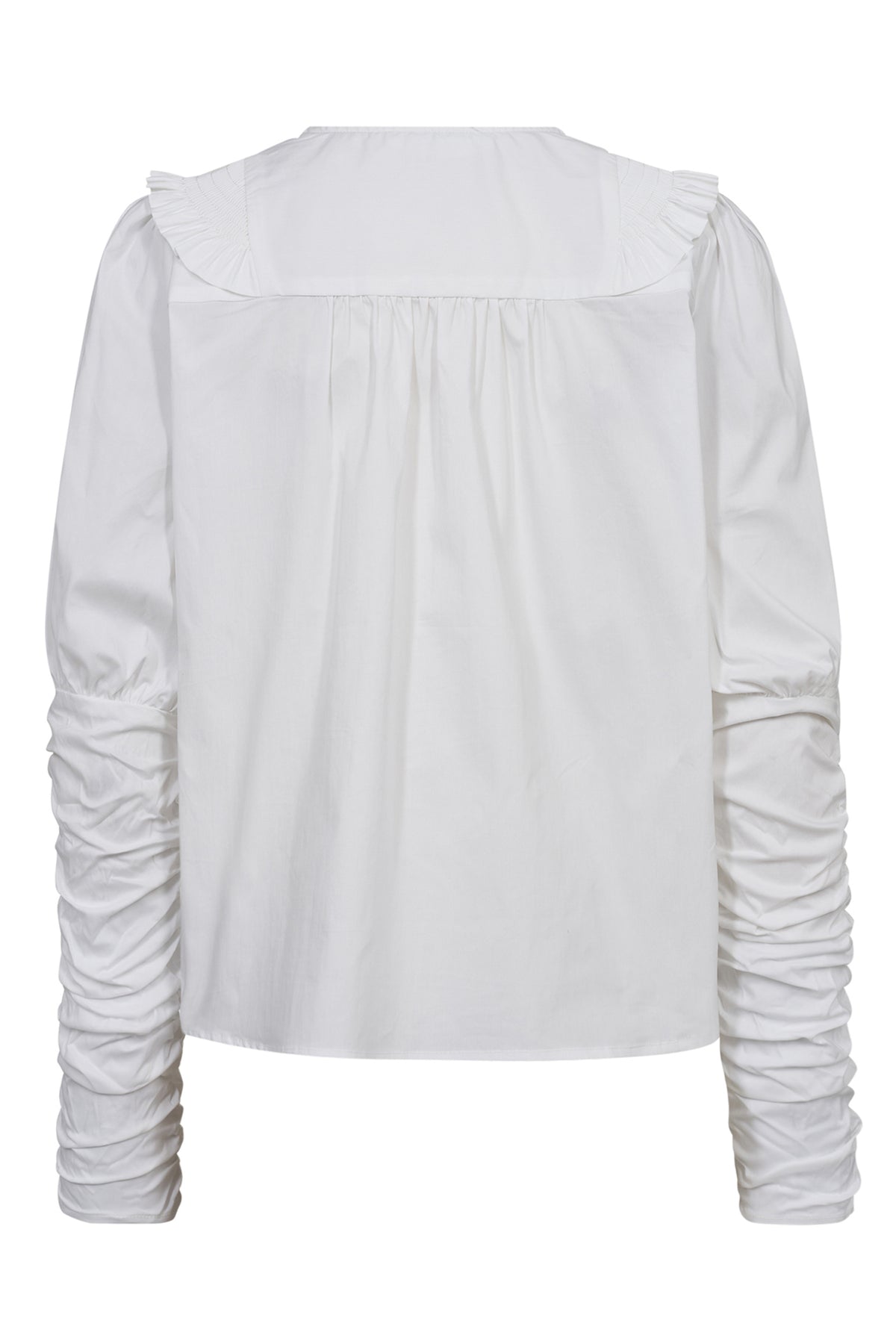 SandyCC Smock Frill Blouse 4000-Vit - 35698