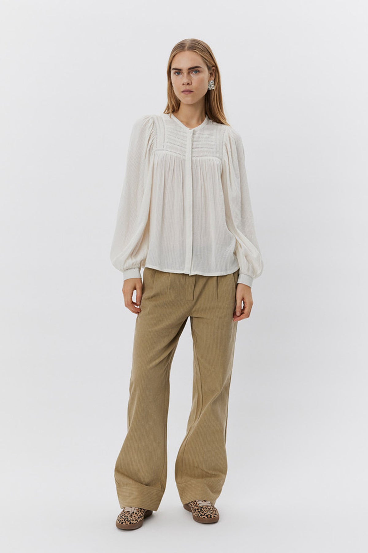 DELILAHSW SHIRT 0124 Snow white - S251135
