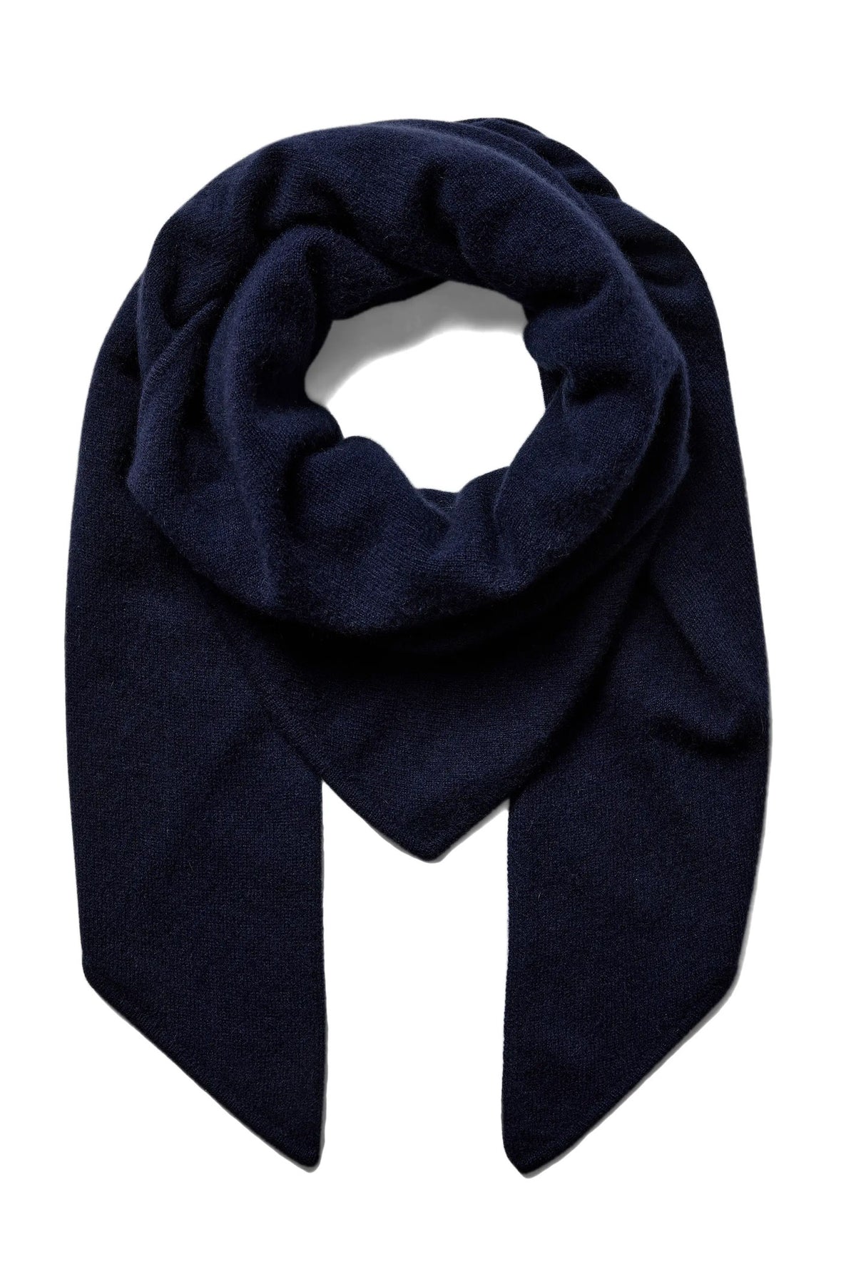MMEnata Cashmere Stickad Halsduk Maritime Blue - 173150