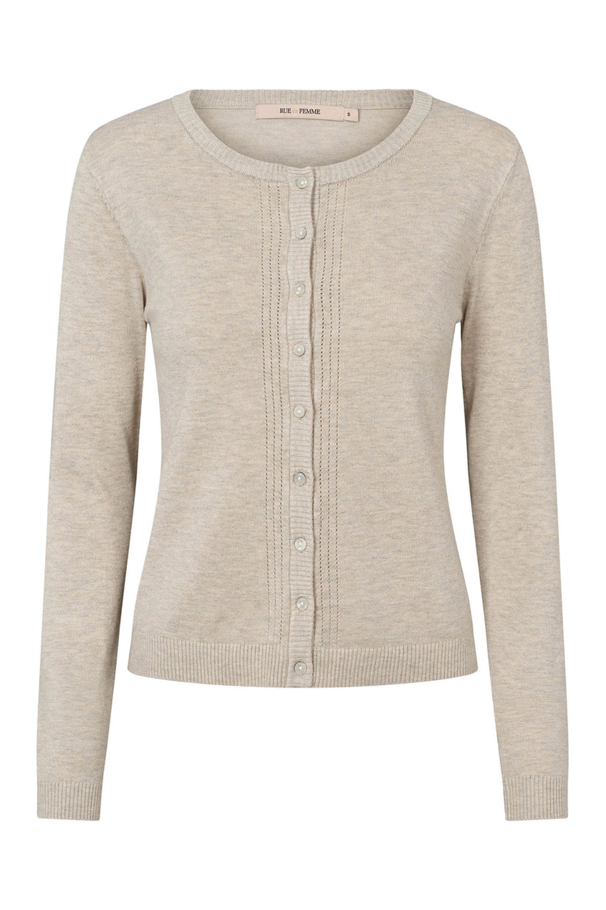 7493 Softy Heloise stickad kofta 05 .Sand