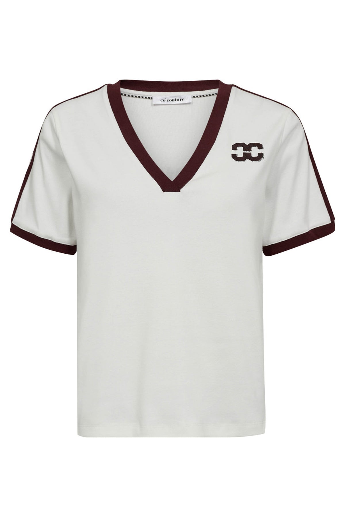 EdgeCC Stripe V-Tee 1187-OffWhite W - 33161