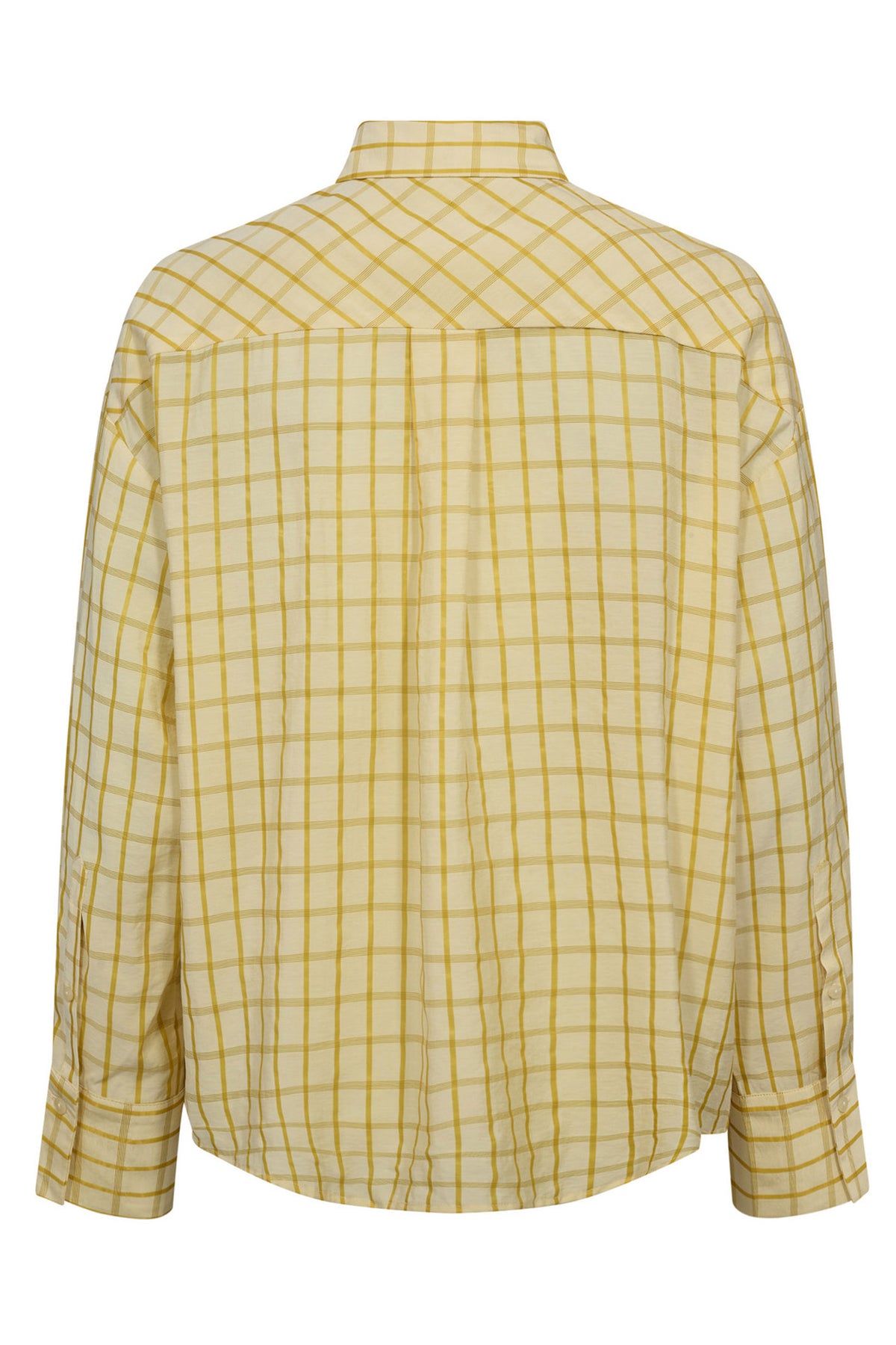 MangoCC Rutig skjorta 242-Pastellgul - 35938