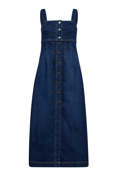 TylerCC Denim Long Dress 552-Denim blue - 36534 Thumbnail