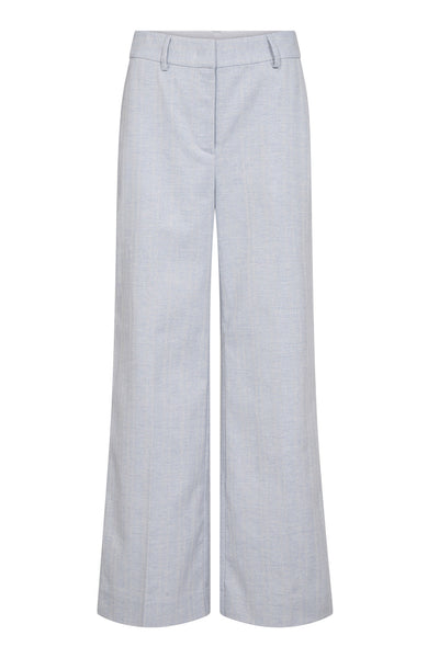 LisaCC Linen Wide Pant 512-Ljusblå - 31515 Thumbnail