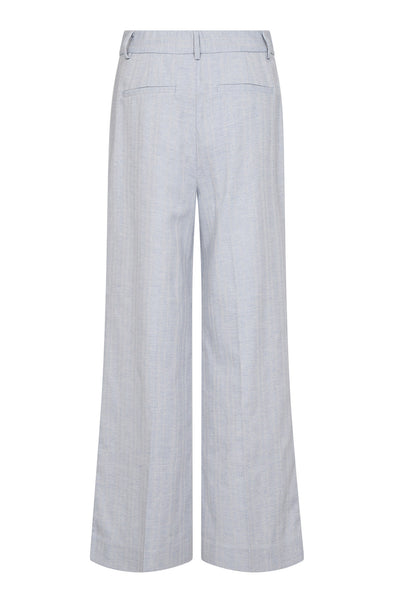 LisaCC Linen Wide Pant 512-Ljusblå - 31515 Thumbnail