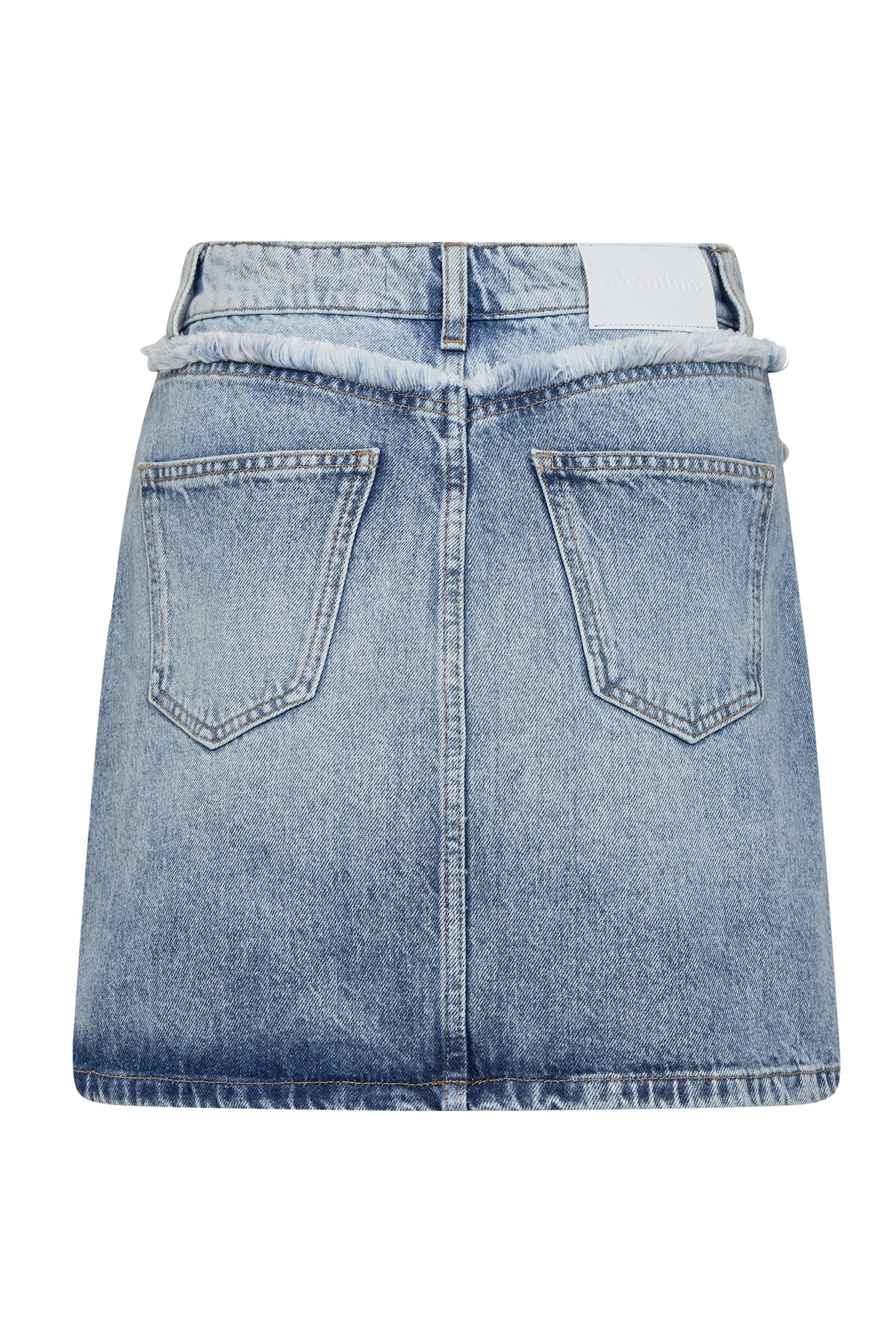 BowieCC Block Skirt 114-Fade Denim - 34191