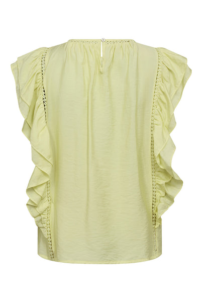 CallumCC Frill Pintuck Top 811-Citrus - 35830 Thumbnail
