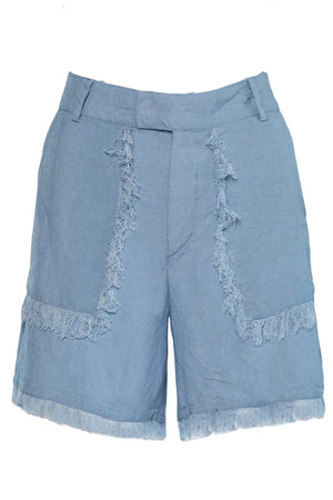 LILA Linneshorts 4003 Faded Denim - 2510240205