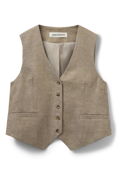 IDASW VEST 7055 Ljusbrun - S252436 Thumbnail