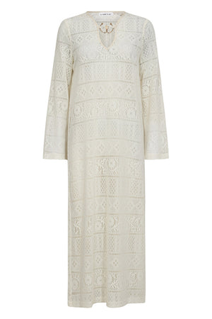 Utopia Lace LS Buckle Dress Off-White - HL10081
