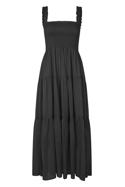 NudaLL Maxi Dress SL 18 Washed Black Thumbnail