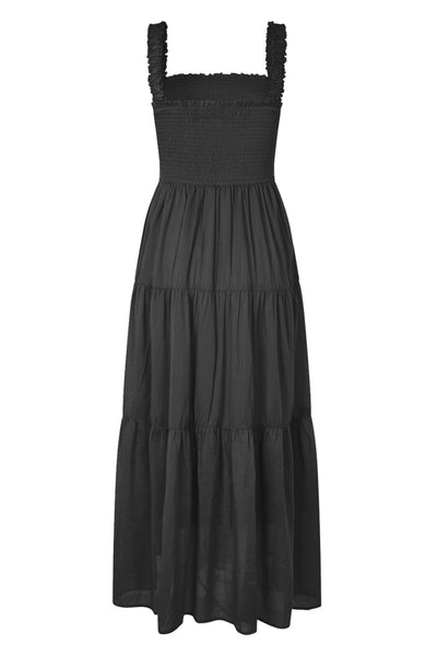 NudaLL Maxi Dress SL 18 Washed Black Thumbnail