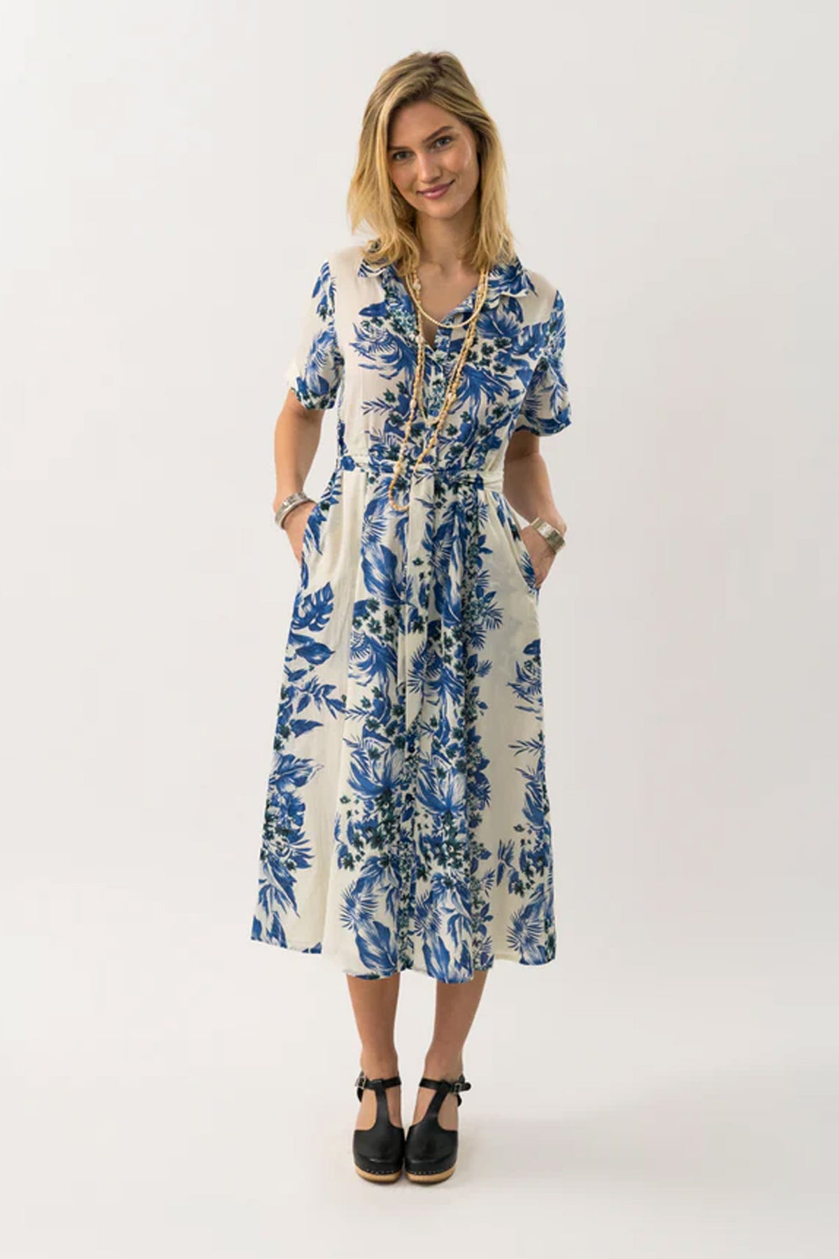 BlakeLL Maxi Dress LS 20 Blue - 25225-3017