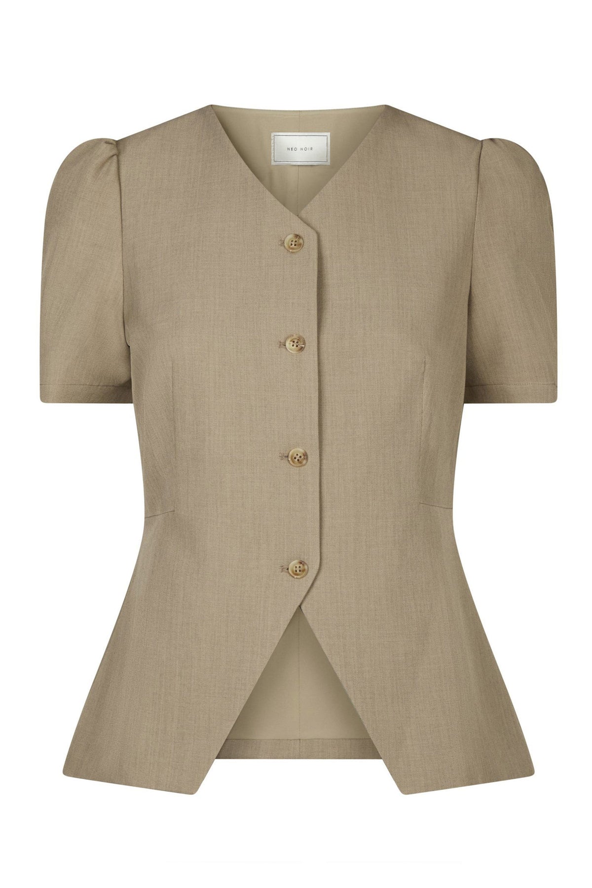 165065 JULES STRUCTURE BLOUSE Mörk duvgrå - 165065 JULES STRUCTURE BLOUSE