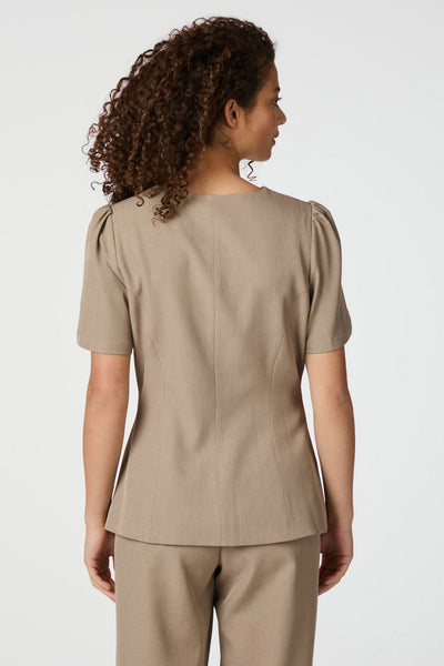 165065 JULES STRUCTURE BLOUSE Mörk duvgrå - 165065 JULES STRUCTURE BLOUSE Thumbnail
