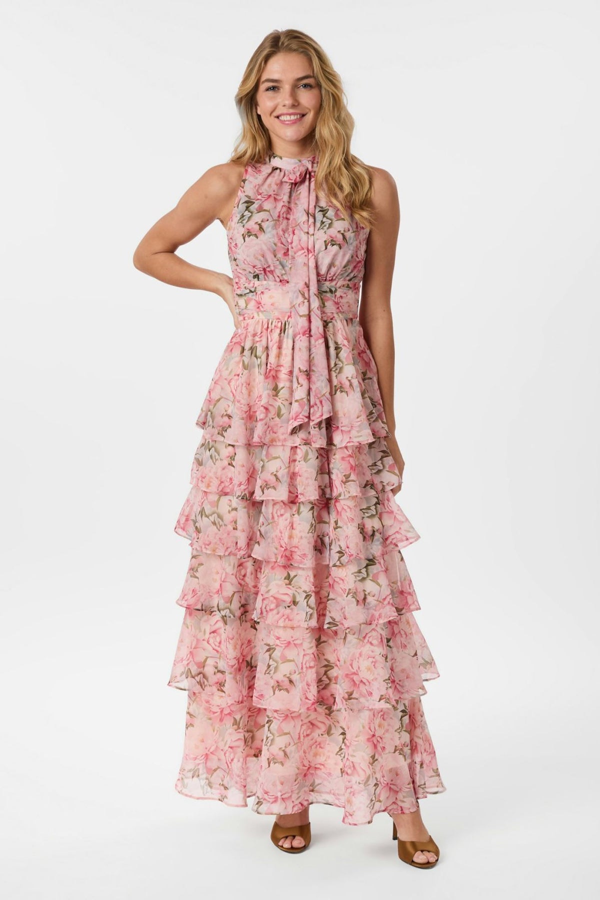 MARLI FLOWER CHIFFON Ros