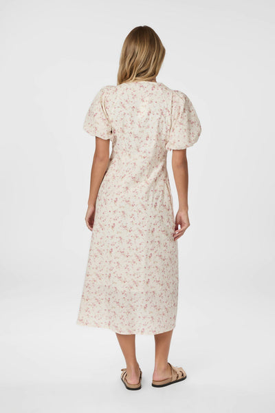 165994 ILLANA PRINT DRESS KLÄNNING DUSTY ROSE - 165994 ILLANA PRINT DRESS Thumbnail
