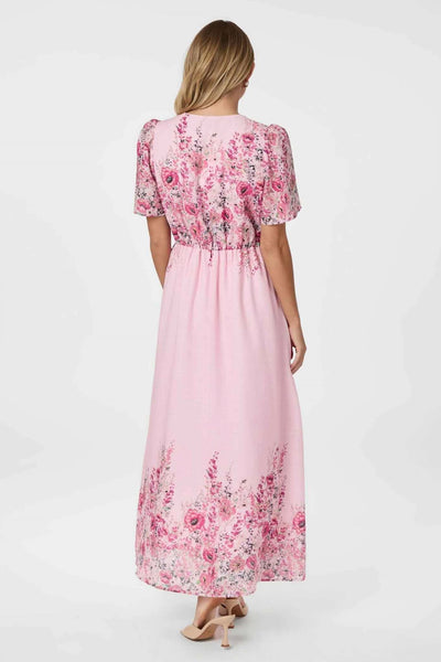 166177 SERNA FLOWER KLÄNNING LIGHT PINK Thumbnail