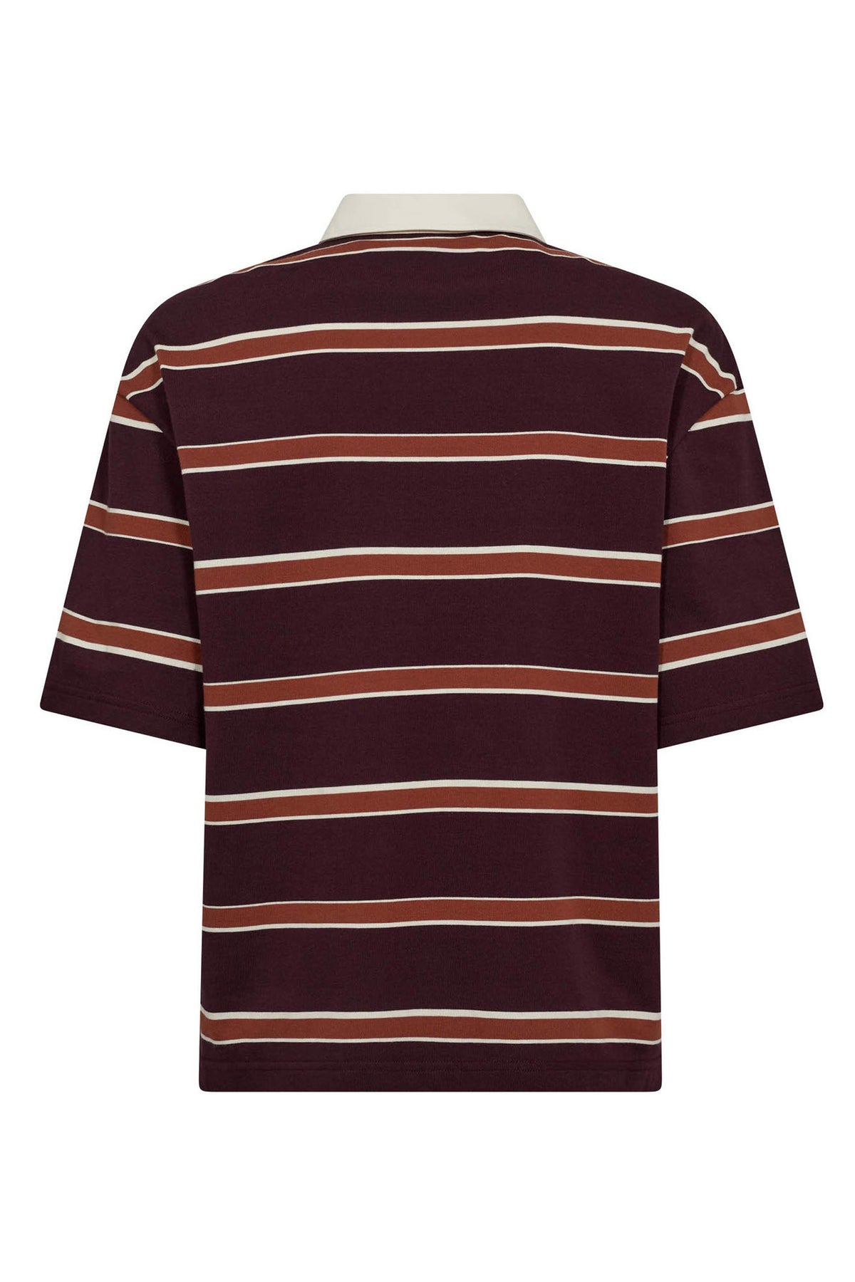 AugustaCC Stripe Polo Tee 87-Vinröd - 33175