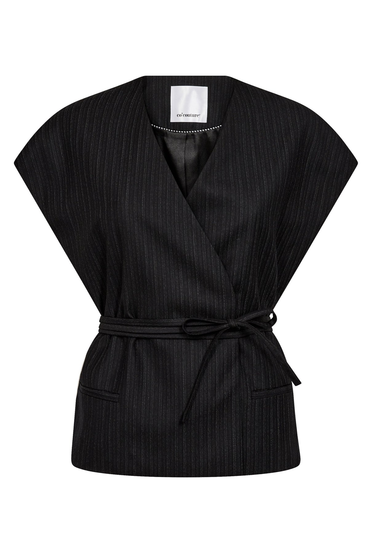 MaggieCC Wrap Top 96-Svart - 35857