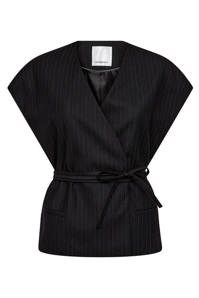 MaggieCC Wrap Top 96-Svart - 35857 Thumbnail