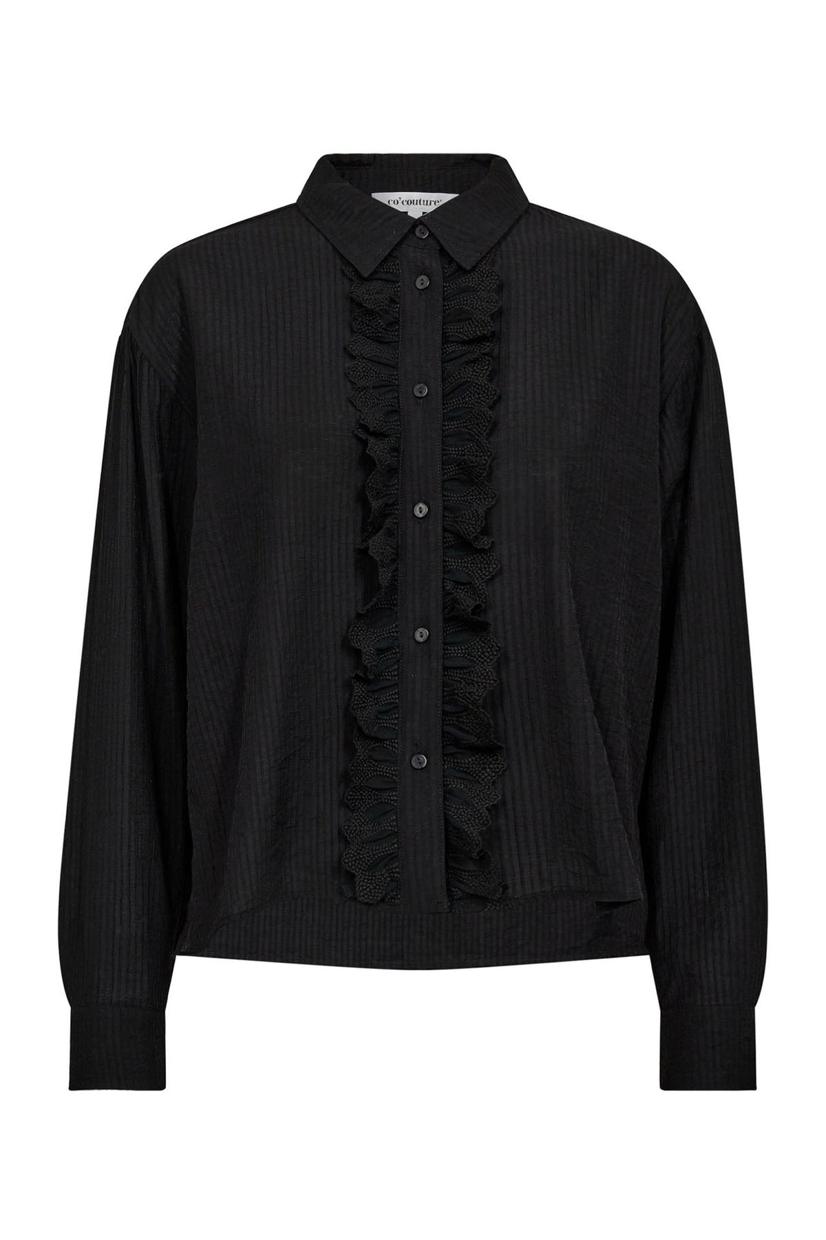 AlbieCC Frill Shirt 96-Black - 35863