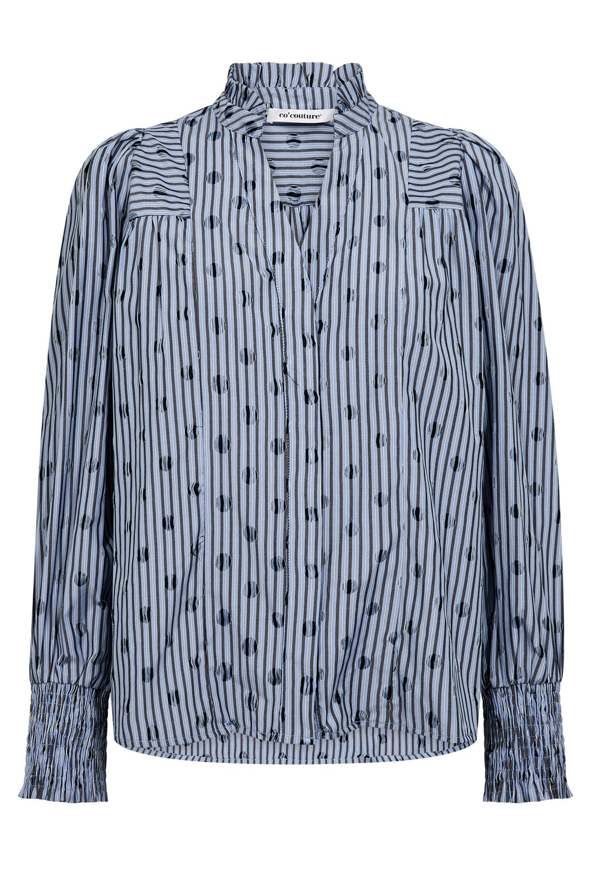 TrixieCC Dot V-Shirt 17-Blå - 35871
