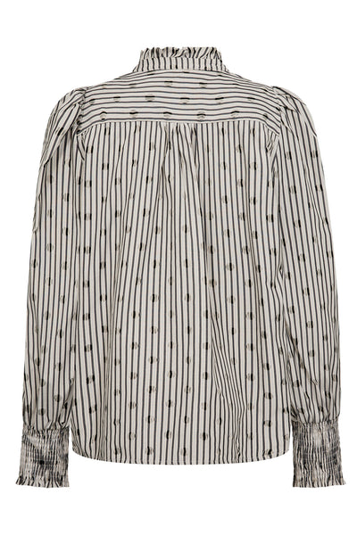 TrixieCC Dot V-Shirt 138-Ljusgrå - 35871 Thumbnail