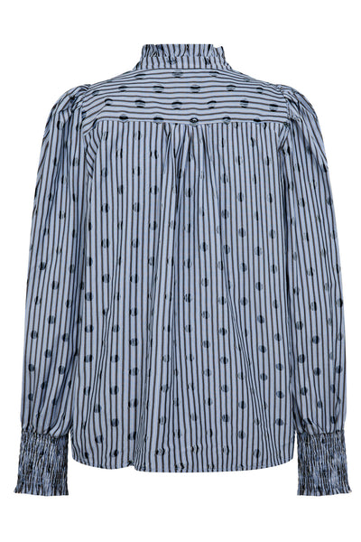 TrixieCC Dot V-Shirt 17-Blå - 35871 Thumbnail