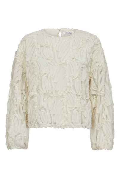 ShaniaCC Fluffy Blouse 11-Off white 35889 Thumbnail