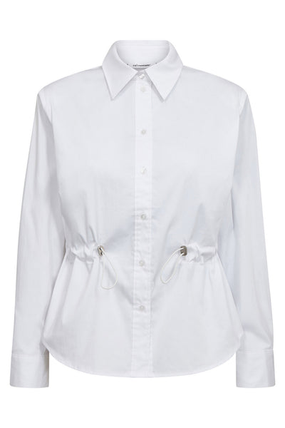 SannaCC Tie Waist Shirt 4000-Vit - 35893 Thumbnail