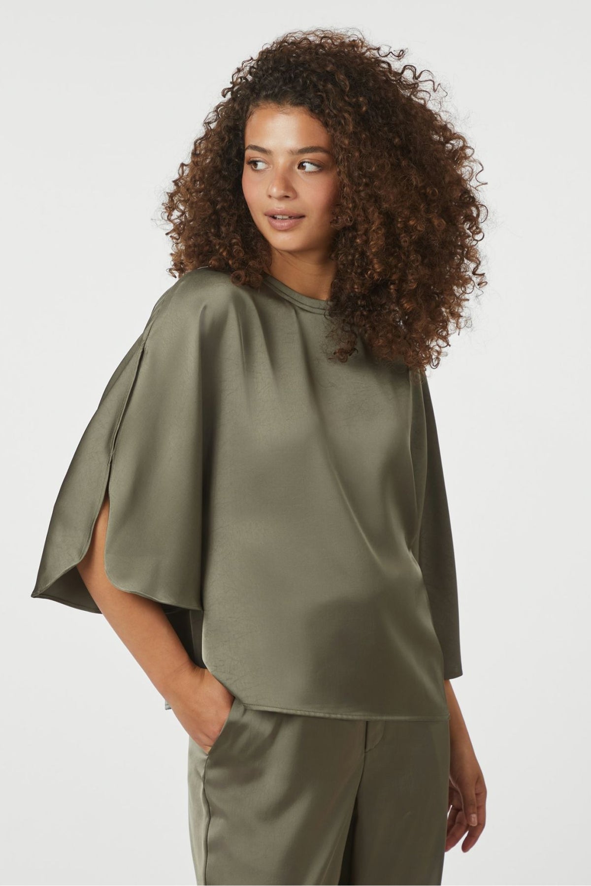 LIORA HEAVY SATEEN Cold Army - 165567