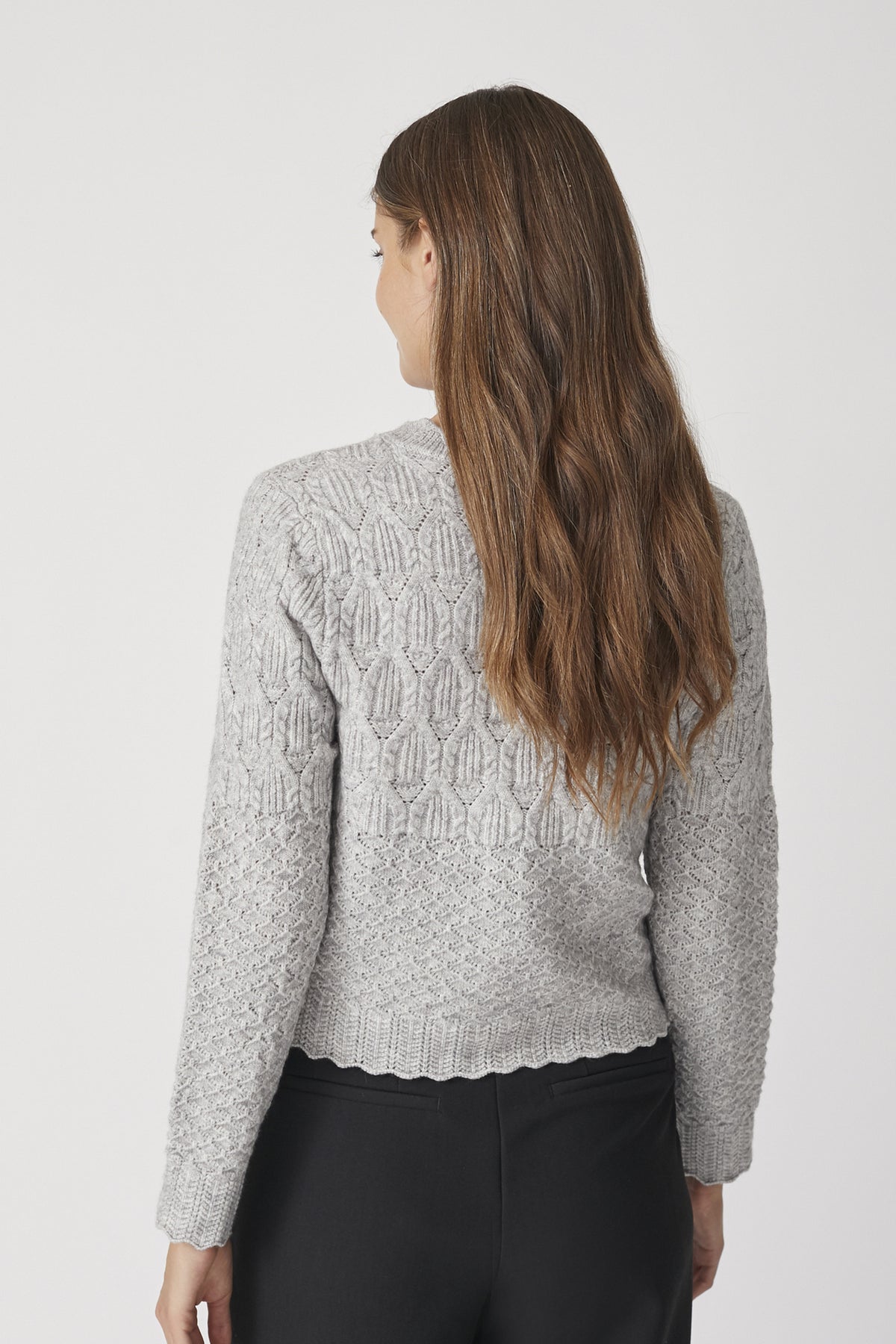 PiointelleCC New Cardigan 137-Ljusgrå - 32245