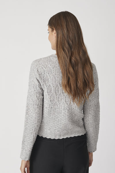 PiointelleCC New Cardigan 137-Ljusgrå - 32245 Thumbnail