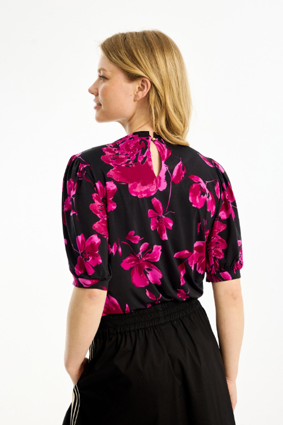 Grazia blus 1/2 ärm Cherise - 16768