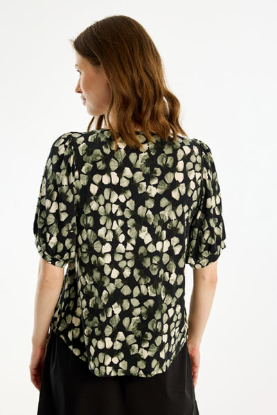 Lucette blus 1/2 ärm Grön - 16789 Thumbnail