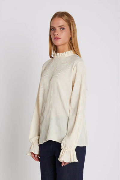 7605RDFYelena blus 02 Off white - RDF435 Thumbnail