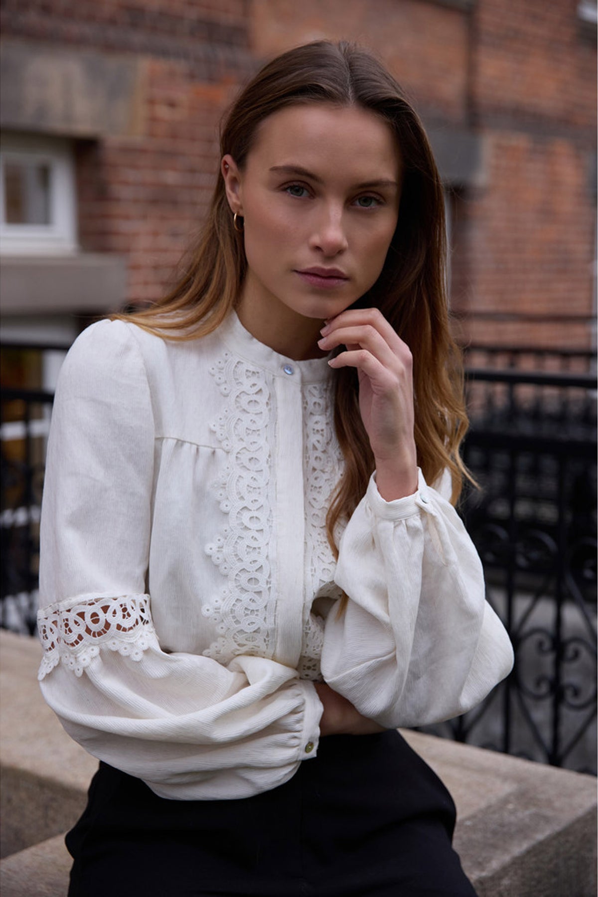 7601RDFZosia shirt 02 Off white - RDF448