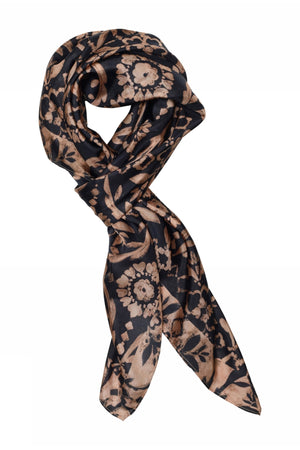 Allis, tryckt sidenscarf 84978-Midtnight - 58802/4039