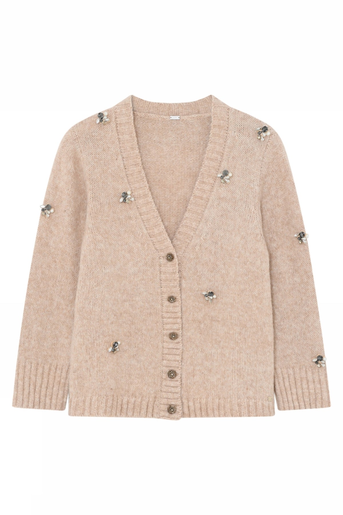 Miam, oversize stickad kofta 92044-Neutral - 58416/3776