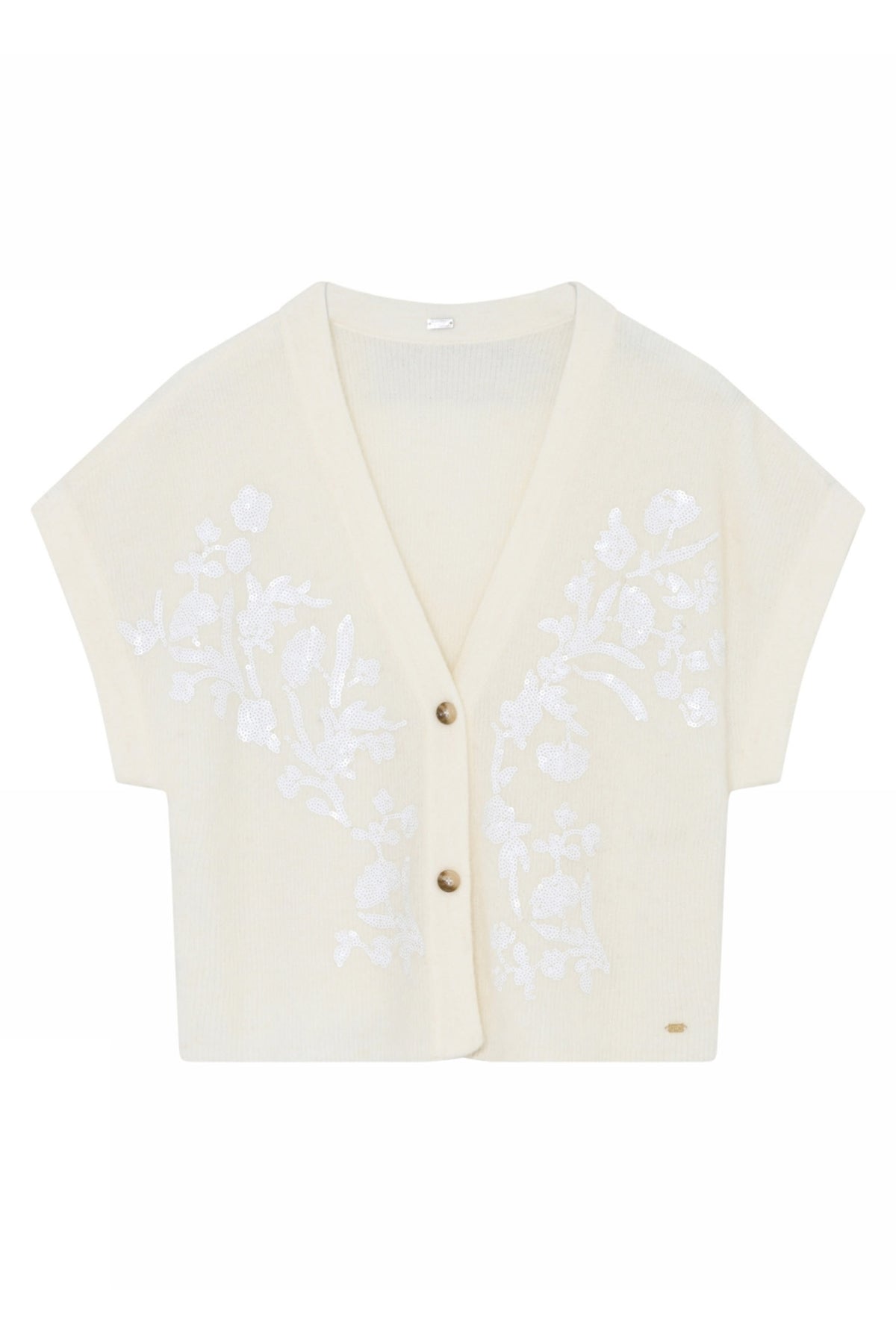 Leane, stickad kofta 1010-Off White - 58434/3780