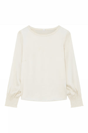 Mariella, L/S blus 1010-Off White - 58709/7598
