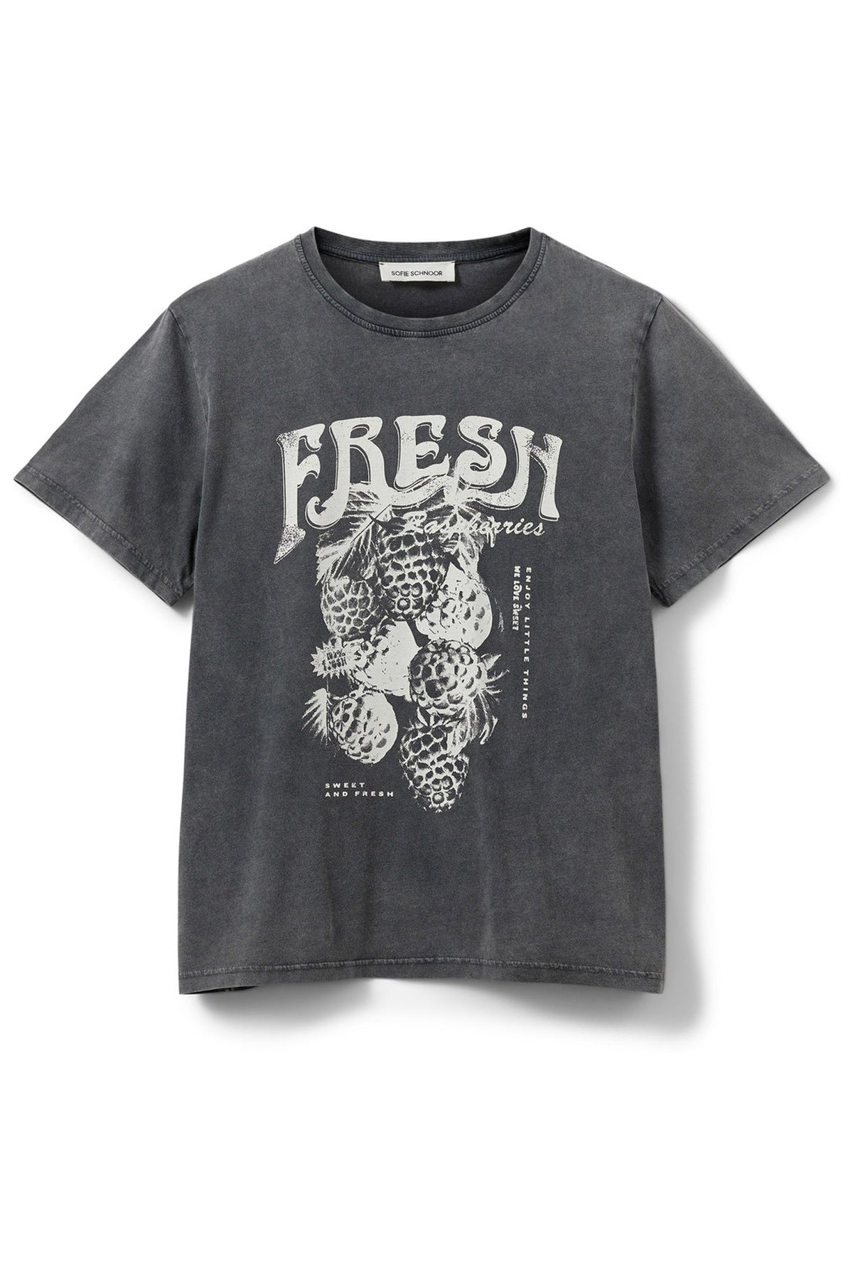 ZENASW T-SHIRT 1022 Stentvättad svart - S253102