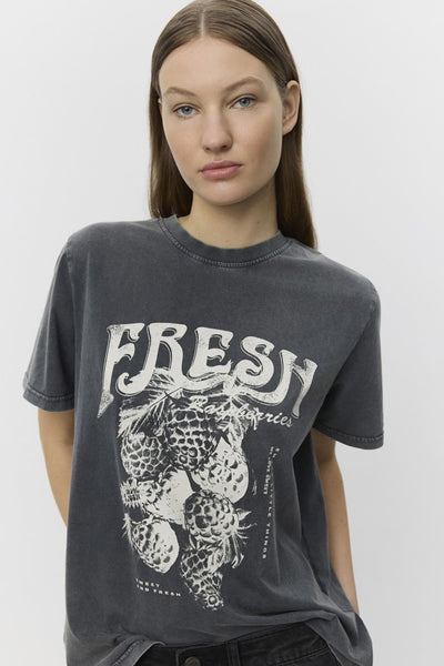ZENASW T-SHIRT 1022 Stentvättad svart - S253102 Thumbnail
