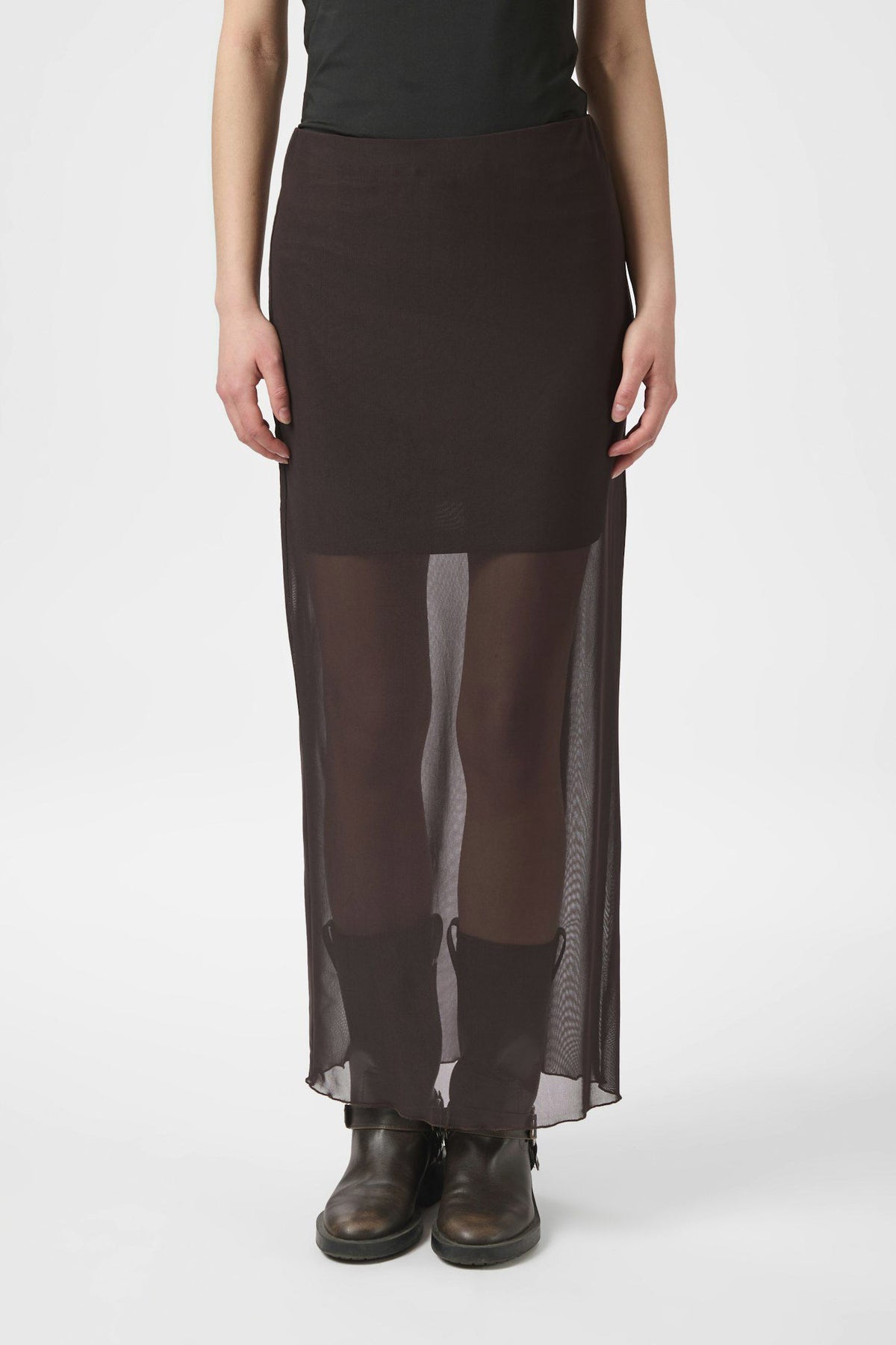 Marlise Mesh Mörkbrun - 166014