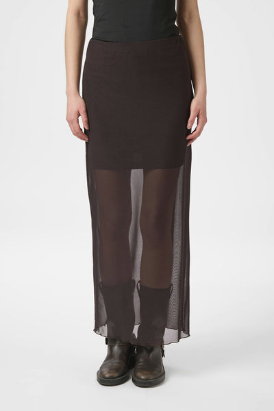 Marlise Mesh Mörkbrun - 166014 Thumbnail