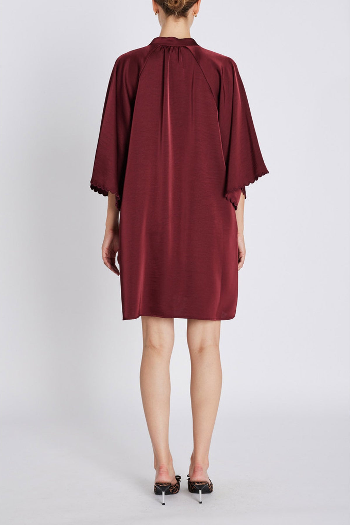 BeckiaBBWendisa klänning Burgundy - BBW4613