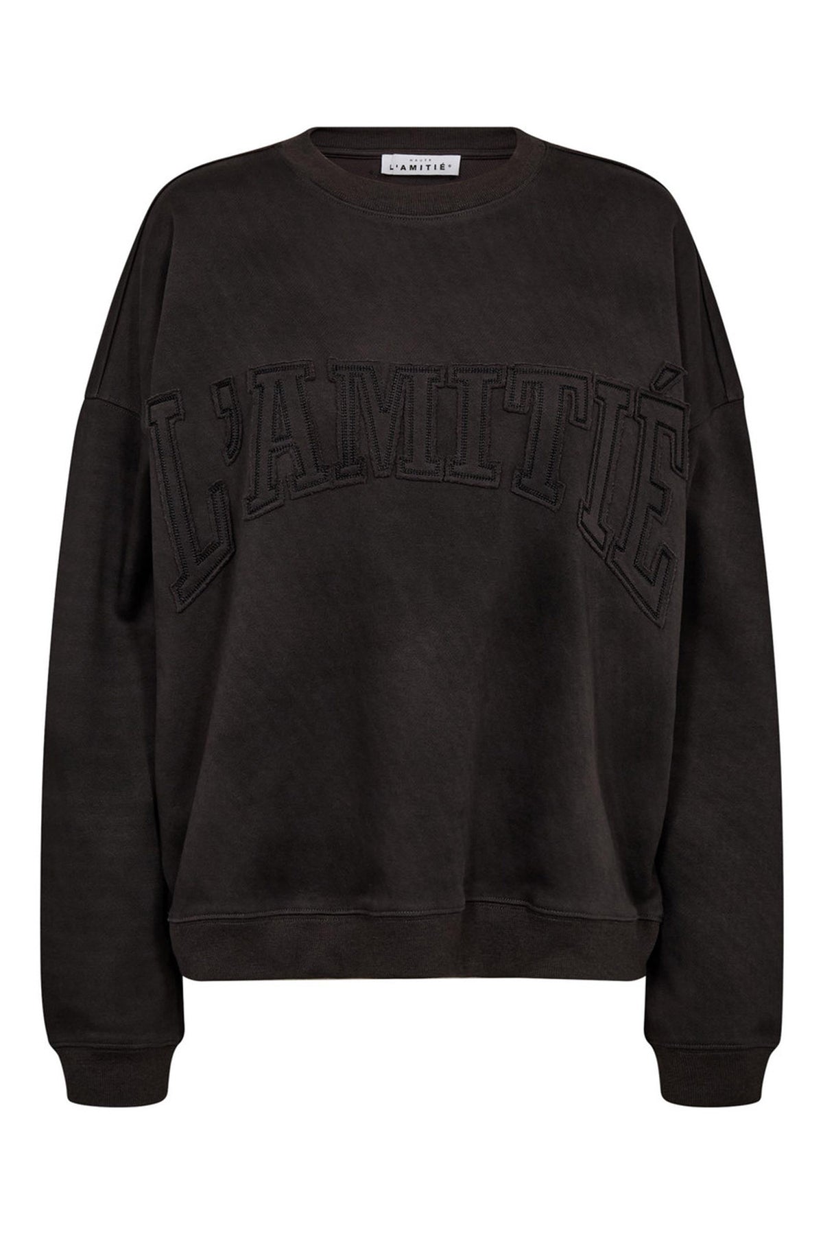 L'AMITIÉ Applikation Sweat MÖRKGRÅ - HL10283