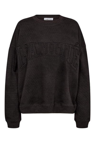 L'AMITIÉ Applikation Sweat MÖRKGRÅ - HL10283 Thumbnail